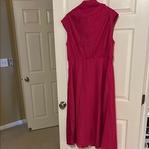 Elegant Red Sleeveless Dress